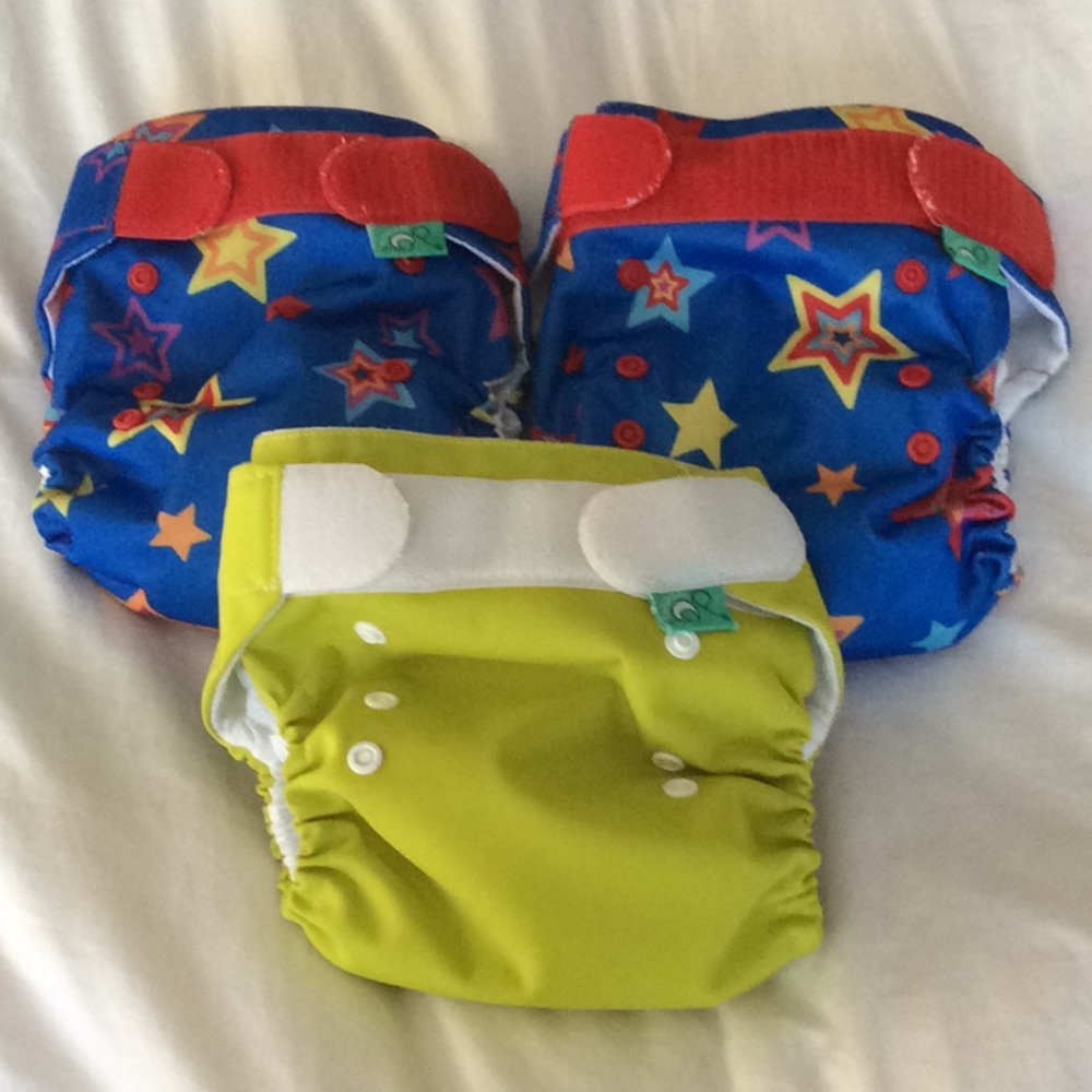 3 Totbots Cloth Diapers